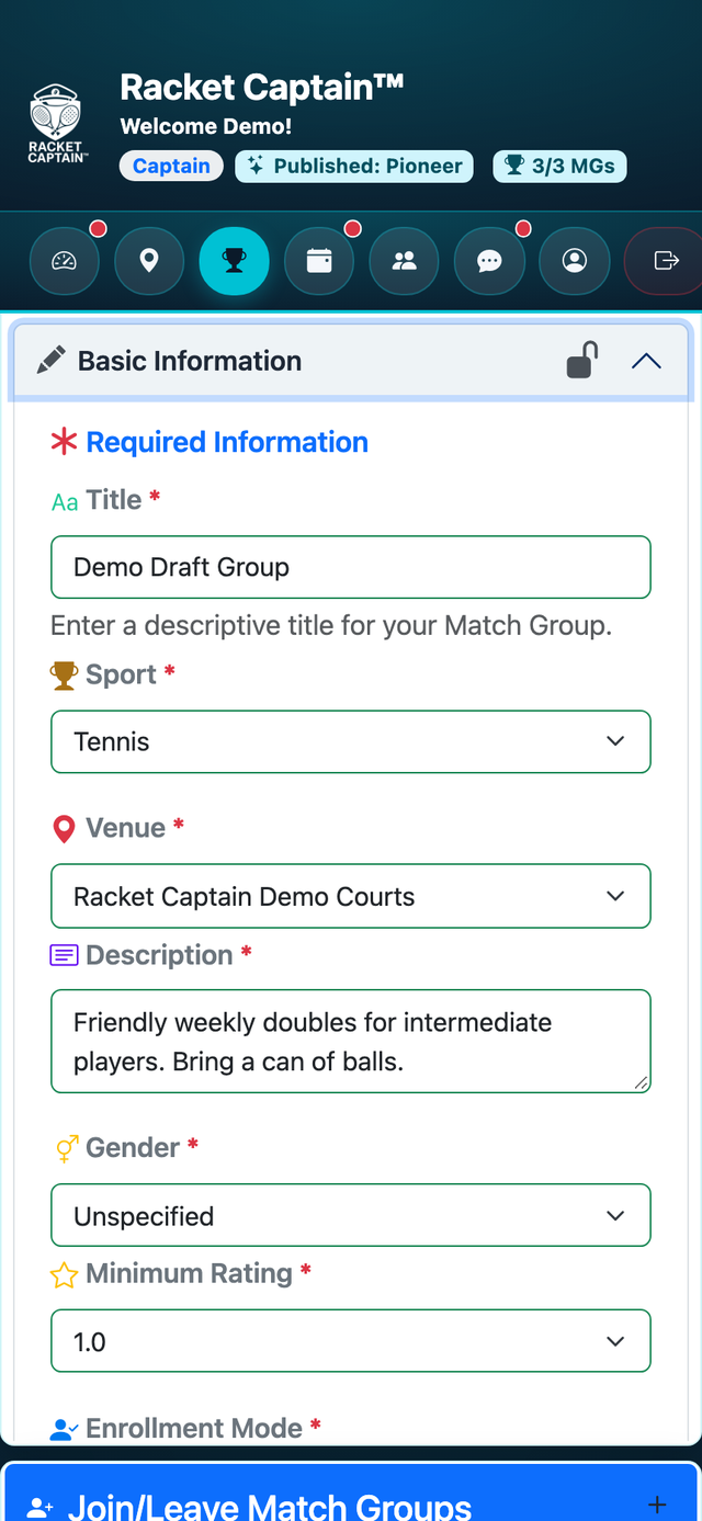 Build your own Match Group