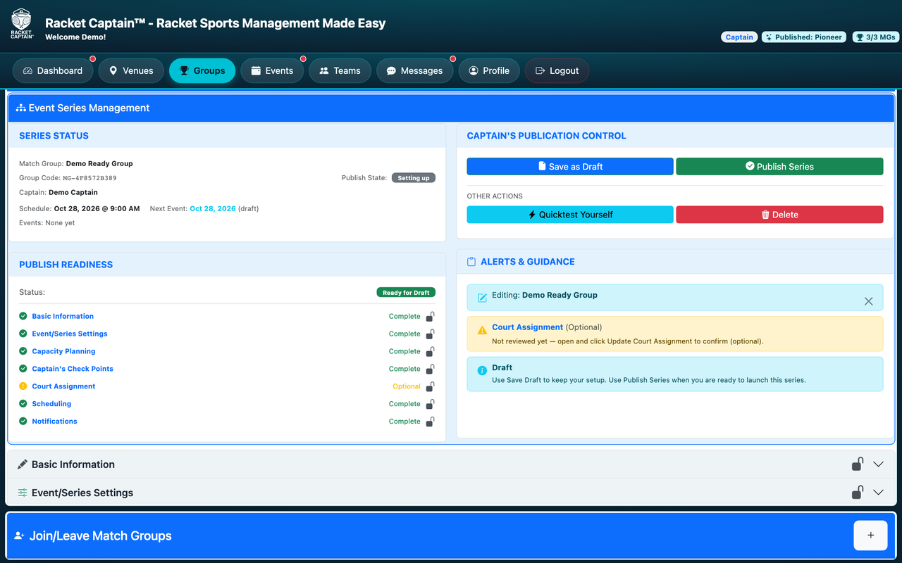 Publish readiness checklist