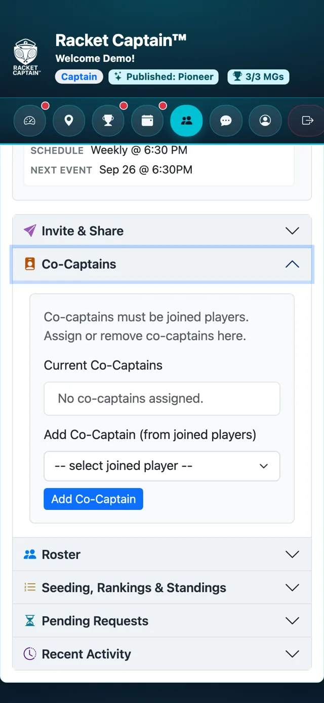 Team's Toolbox — summary and tool sections