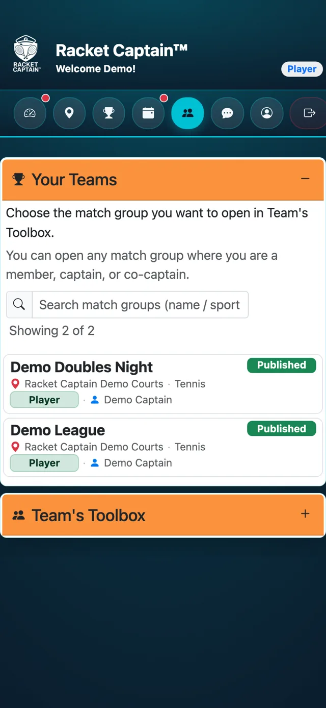 Your Teams — your groups